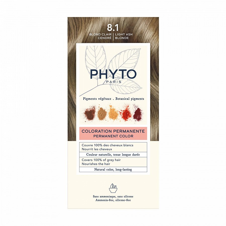 

Краска для волос color hair Phyto, цвет nr. 8.1 light ash blonde