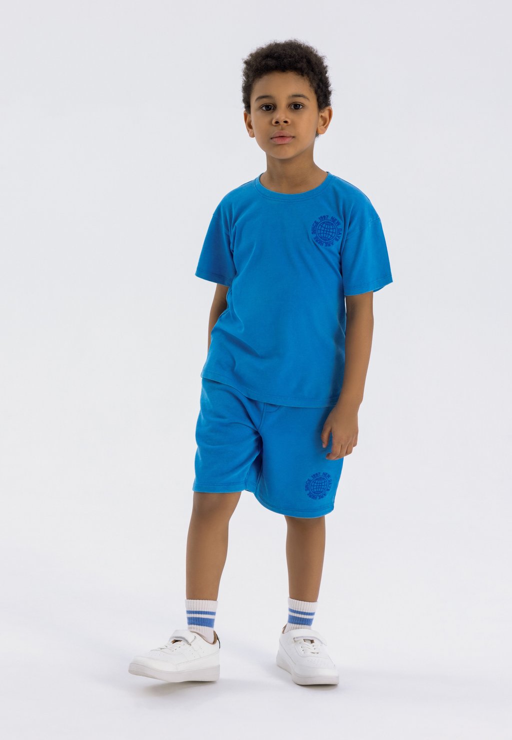 

Футболка с принтом SHORT SLEEVE SET MINOTI, синий