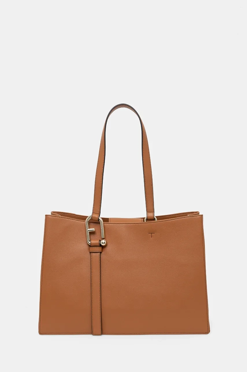 

Кожаная сумочка Furla, бежевый