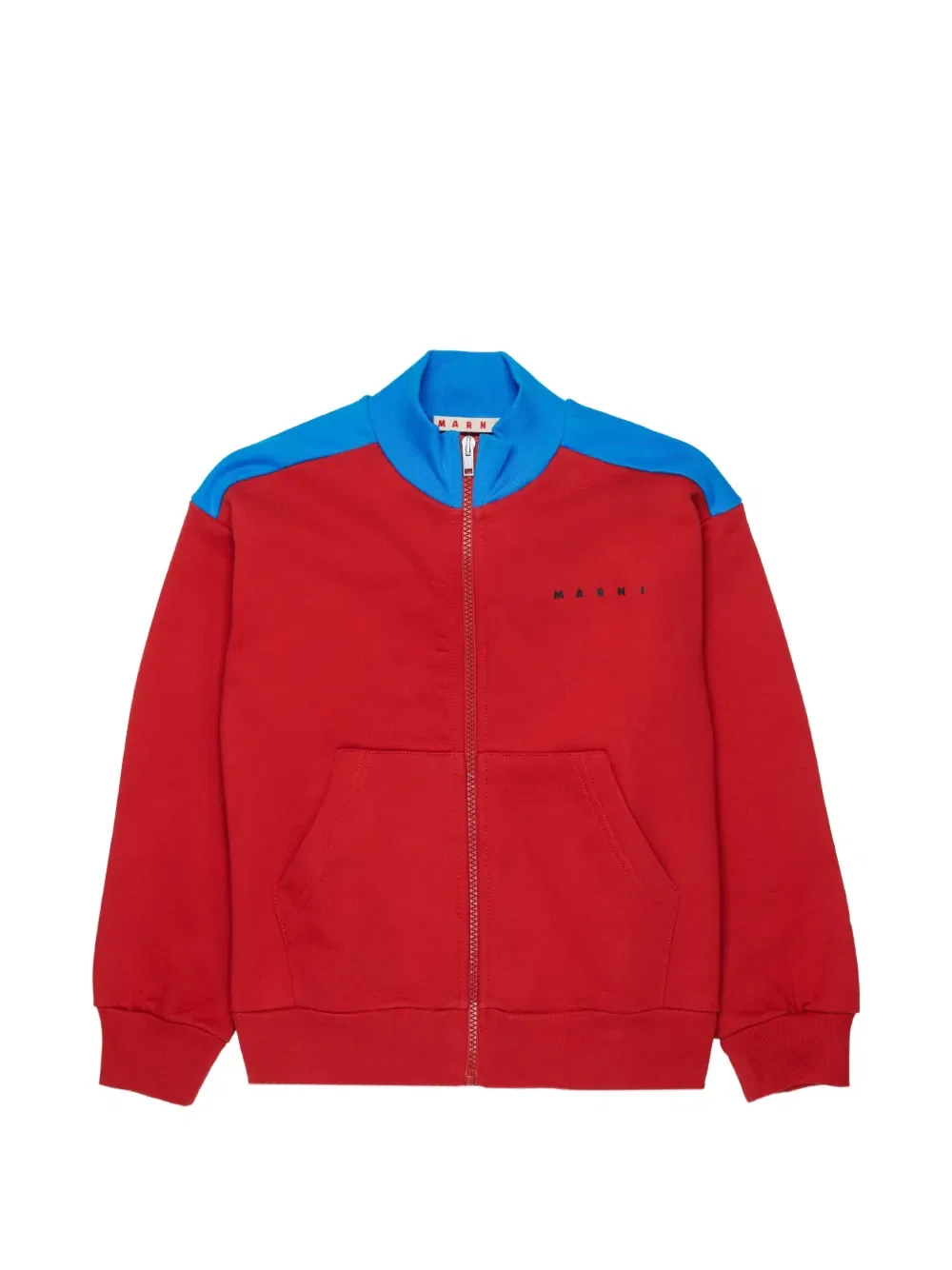 Толстовка на молнии спереди Marni Kids, красный
