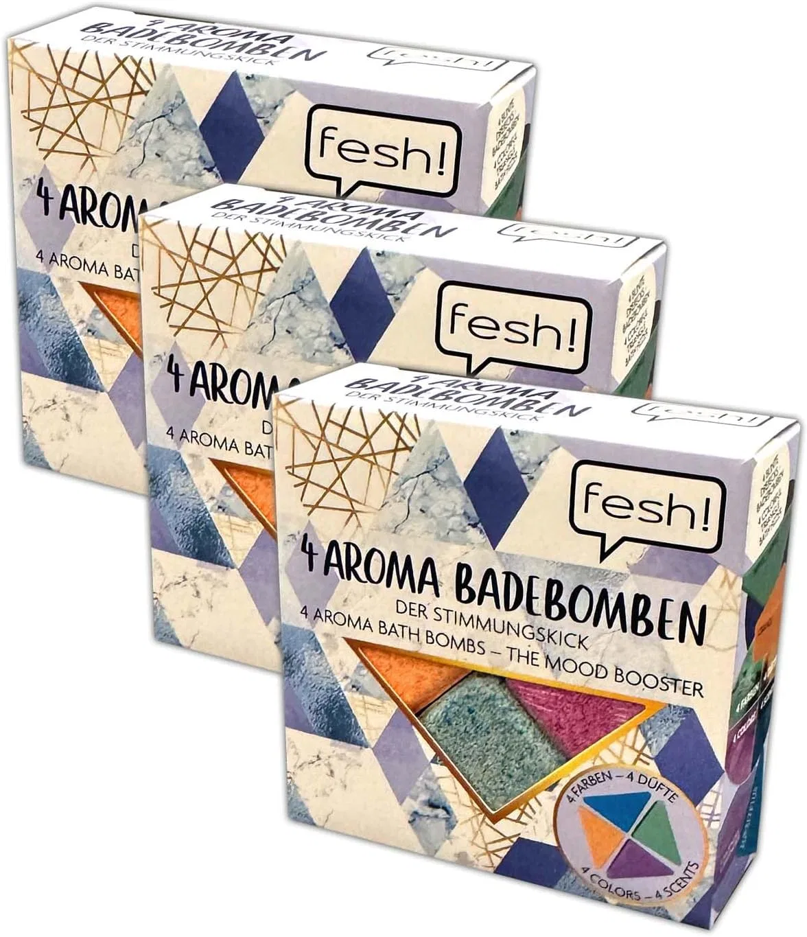 Набор из 3 упаковок ароматических бомбочек для ванны (4 x 40 г) Hac24