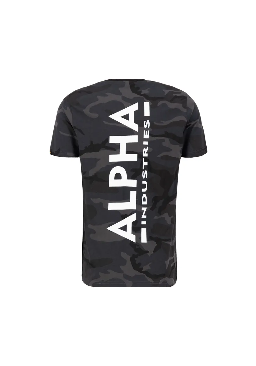 

Футболка Alpha Industries " Alpha Industries Мужская - Футболки с принтом на спине T Camo", черный