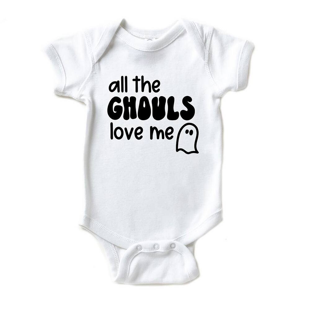 

Детское боди All The Ghouls Ghost The Juniper Shop, белый