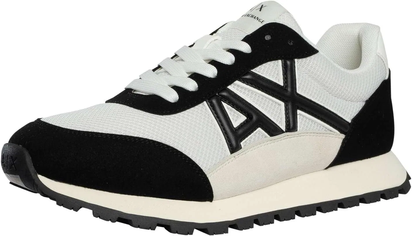 Мужские кроссовки Armani Exchange DropSneaker, Off White Black