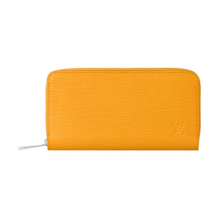 

LOUIS VUITTON Женский кожаный кошелек Zippy Epi, желтый