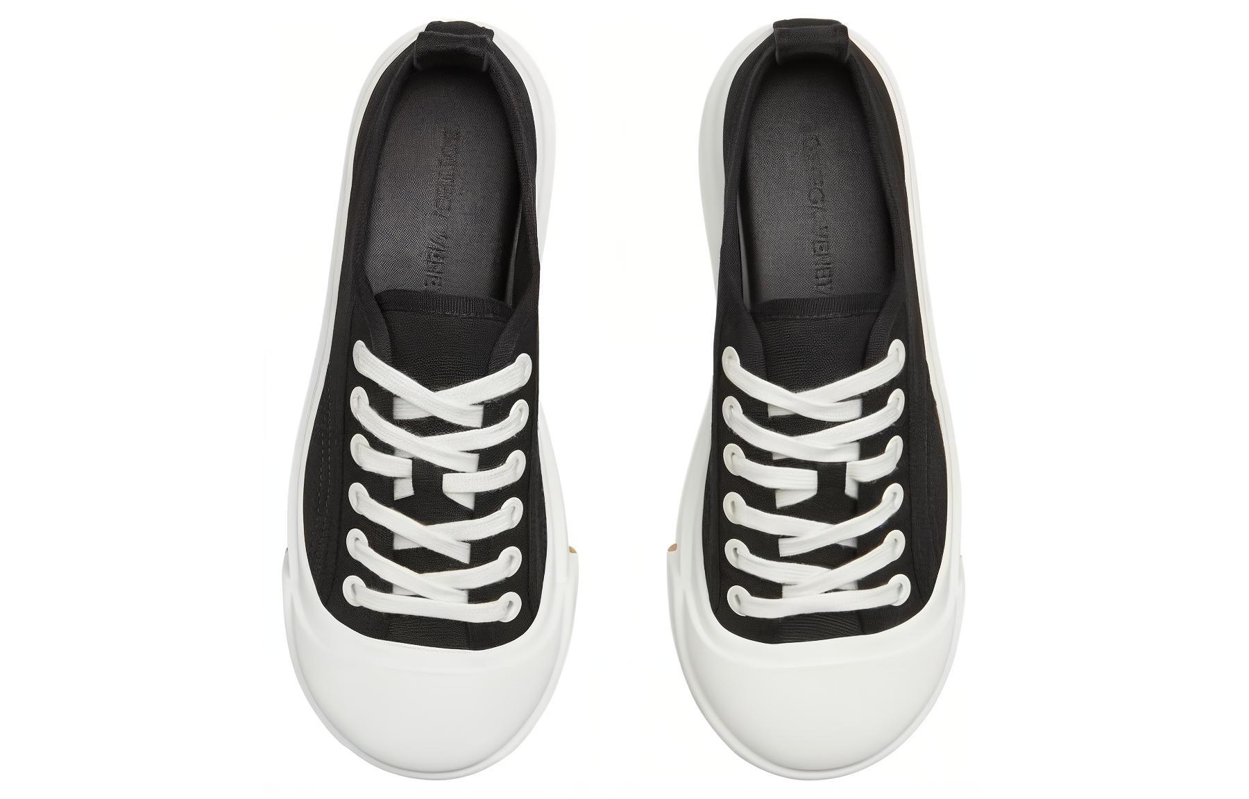 Vulcan Low Top Skateboard Shoes Men's Black White Bottega Veneta — фото 2