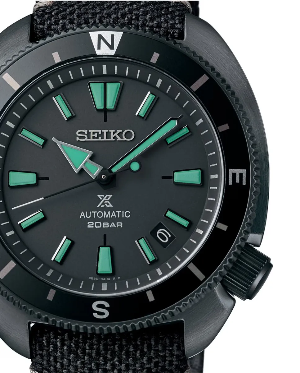 

Prospex SRPH99K1 Автоматические мужские часы из полиэстера с черным ремешком Seiko, черный