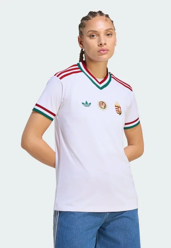Футболка сборной венгрии с гостевым принтом, номер 26 Adidas Performance, White