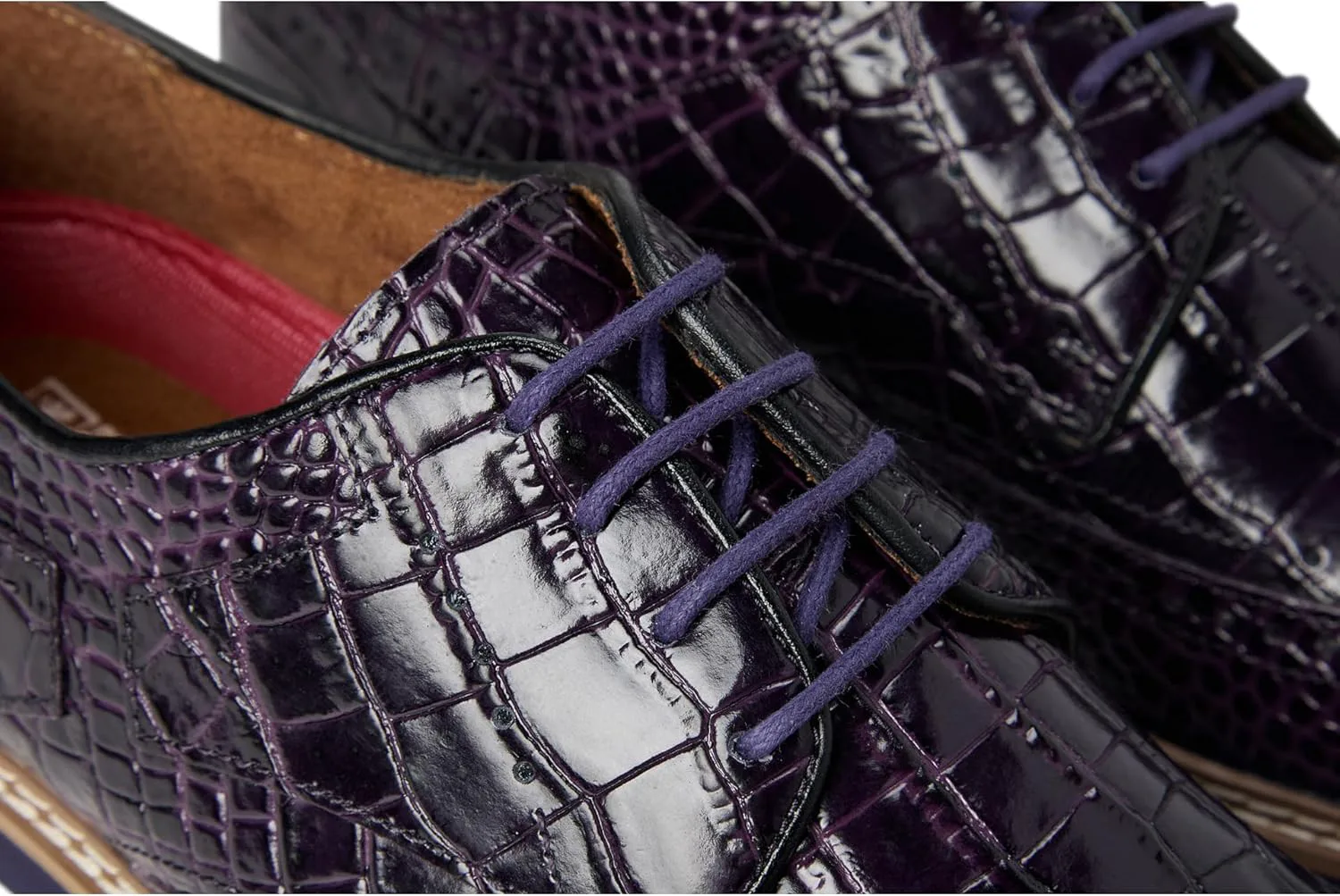 Мужские оксфорды Stacy Adams Alario Wingtip, фиолетовый — фото 3