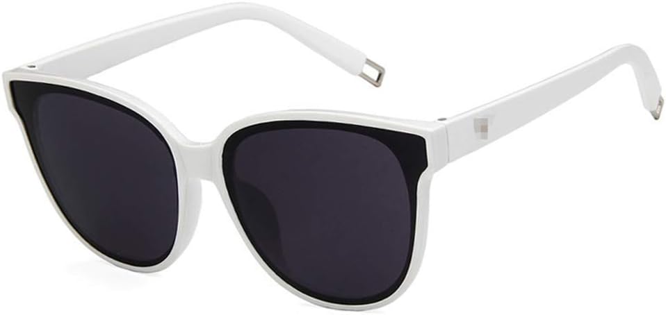 

Солнцезащитные очки Shiratori унисекс, модные, белые с серыми линзами, для праздничного сезона, квадратные, неполяризованные, с защитой от УФ-излучения UV400, White Grey