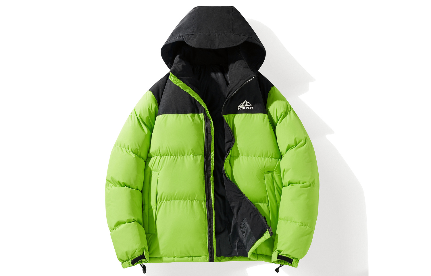 

BOTH PLAY Пуховик Unisex, Neon Green