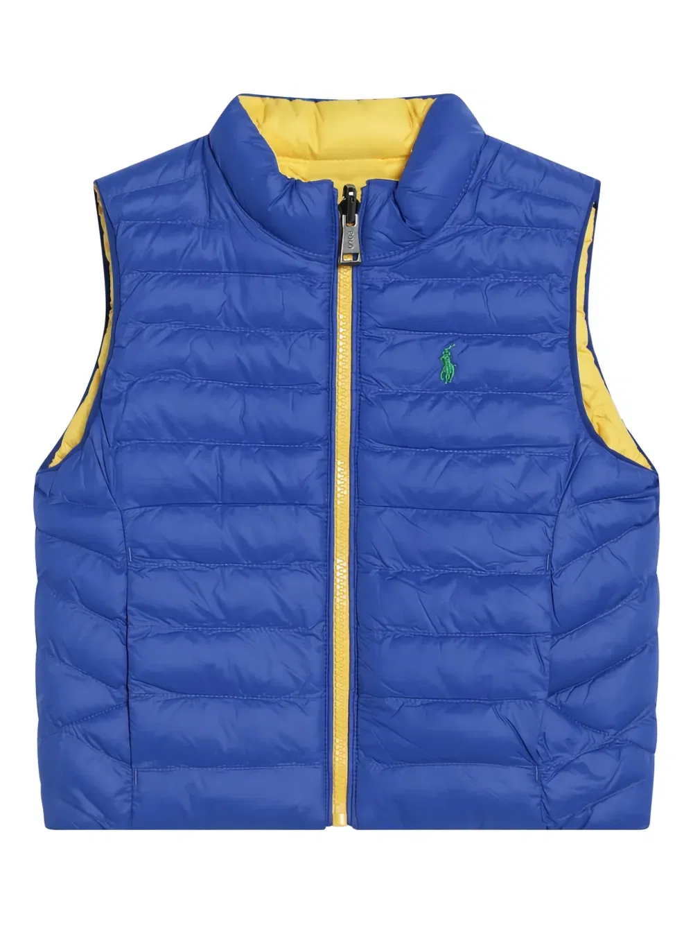 Двусторонний стеганый жилет Polo Ralph Lauren Kids, синий