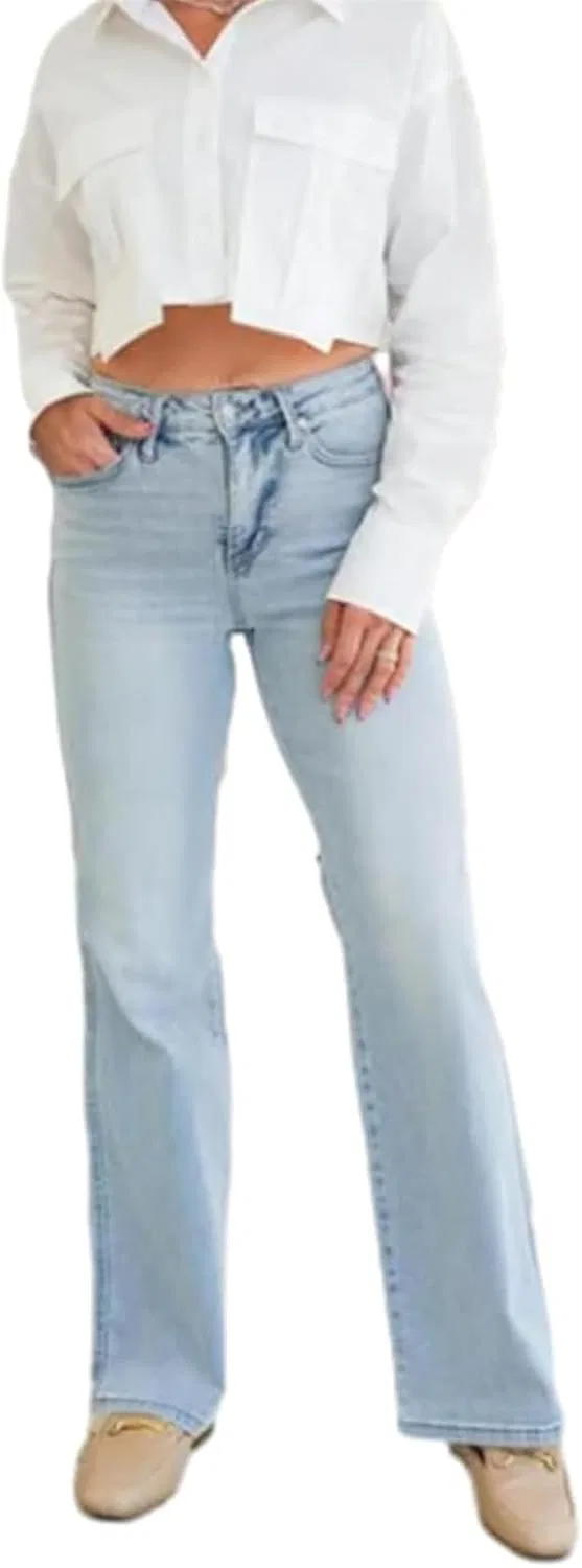 Джинсы прямые, буткат, Vintage Wash, Short