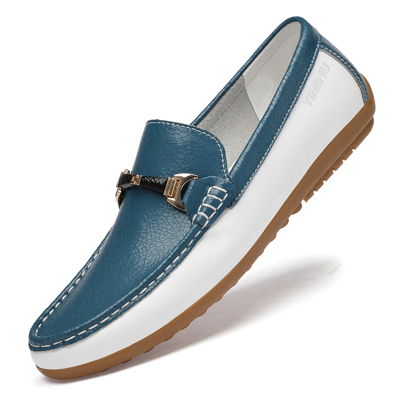 Eminu Мужские повседневные кроссовки Low Top сине-белые, цвет Blue White — фото 4