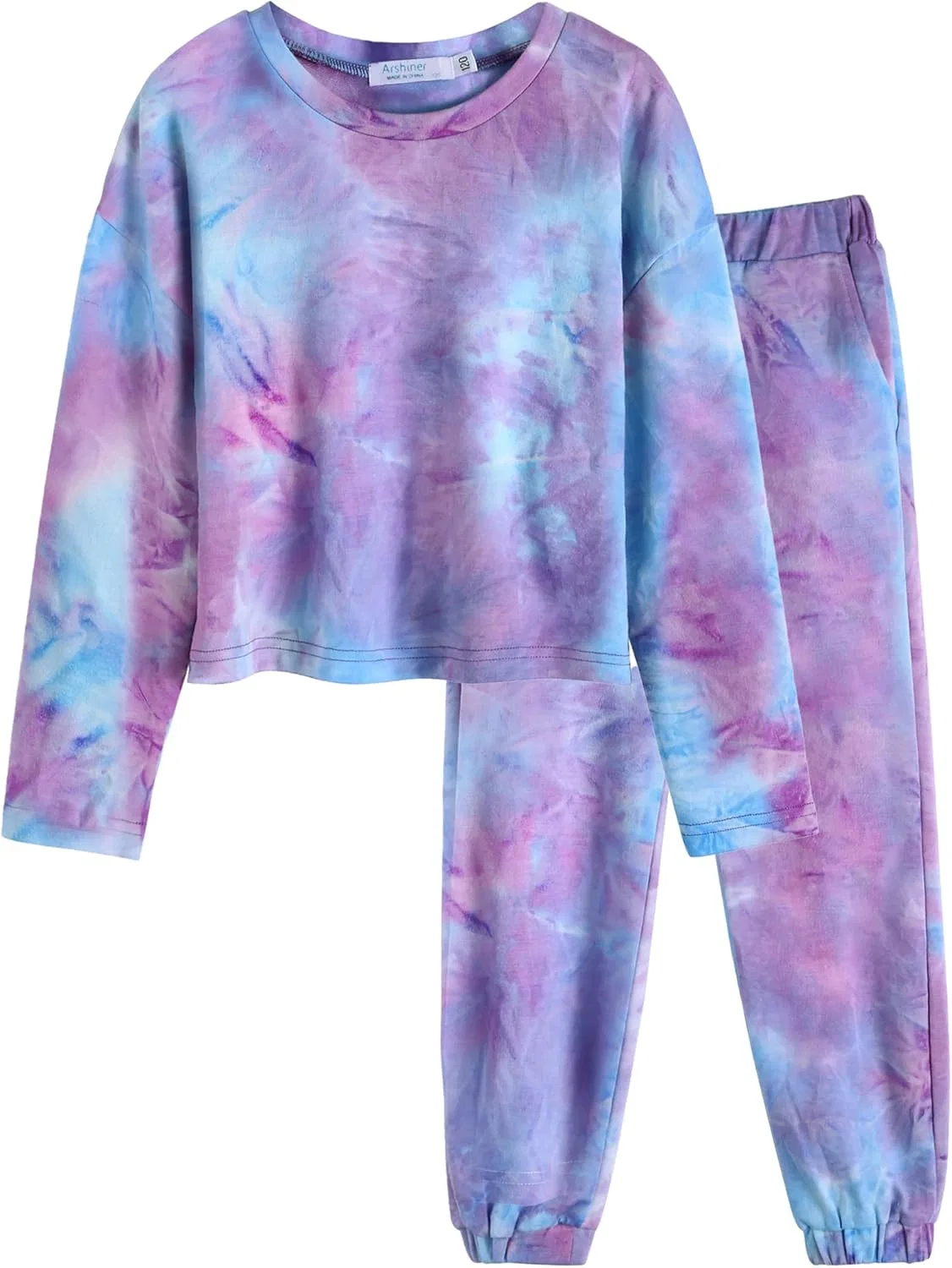 Детский спортивный костюм из 2 предметов Arshiner, Blue&purple
