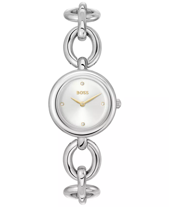 

Женские часы Live Quartz Slim, серебристый корпус из нержавеющей стали, 28 мм Hugo Boss