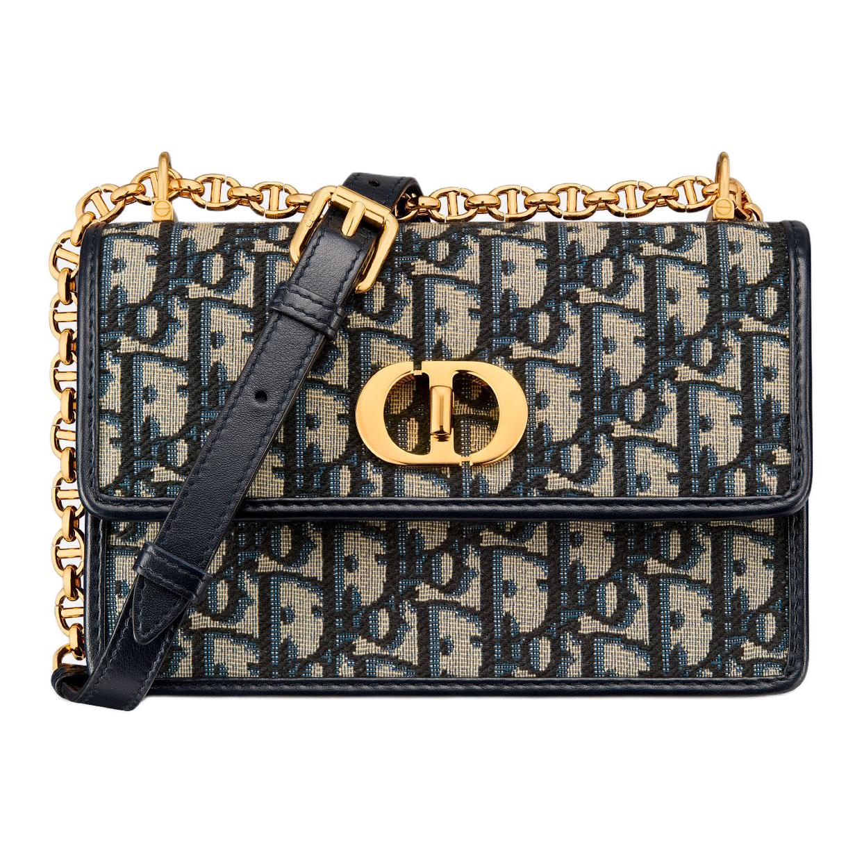 

DIOR Сумка через плечо Miss Caro Cotton мини женская blue