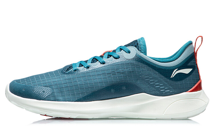 

Кроссовки Qingyi для бега мужские с низким верхом белые/королевские синие/зеленые папоротники Lining