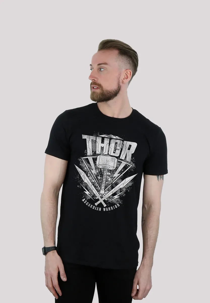 

Футболка F4NT4STIC "Marvel Thor Ragnarok Thor Hammer Logo", принт, черный