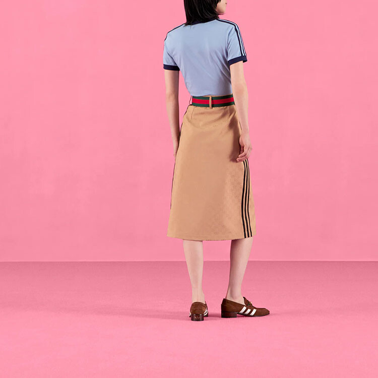 Футболка Gucci x Adidas, унисекс, синий — фото 2
