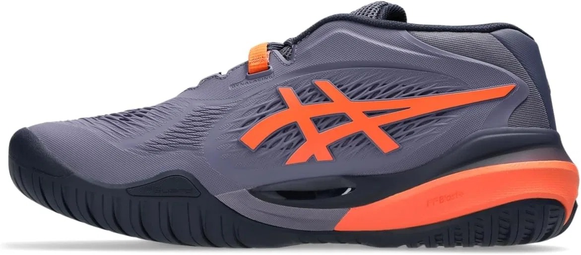 Кроссовки для тенниса ASICS Gel-Resolution X, Greyish Purple/Nova Orange — фото 4
