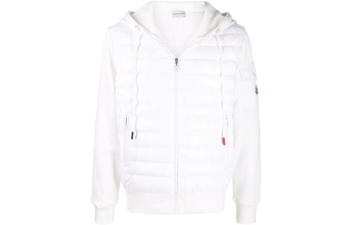 

Пуховик мужской белый Moncler