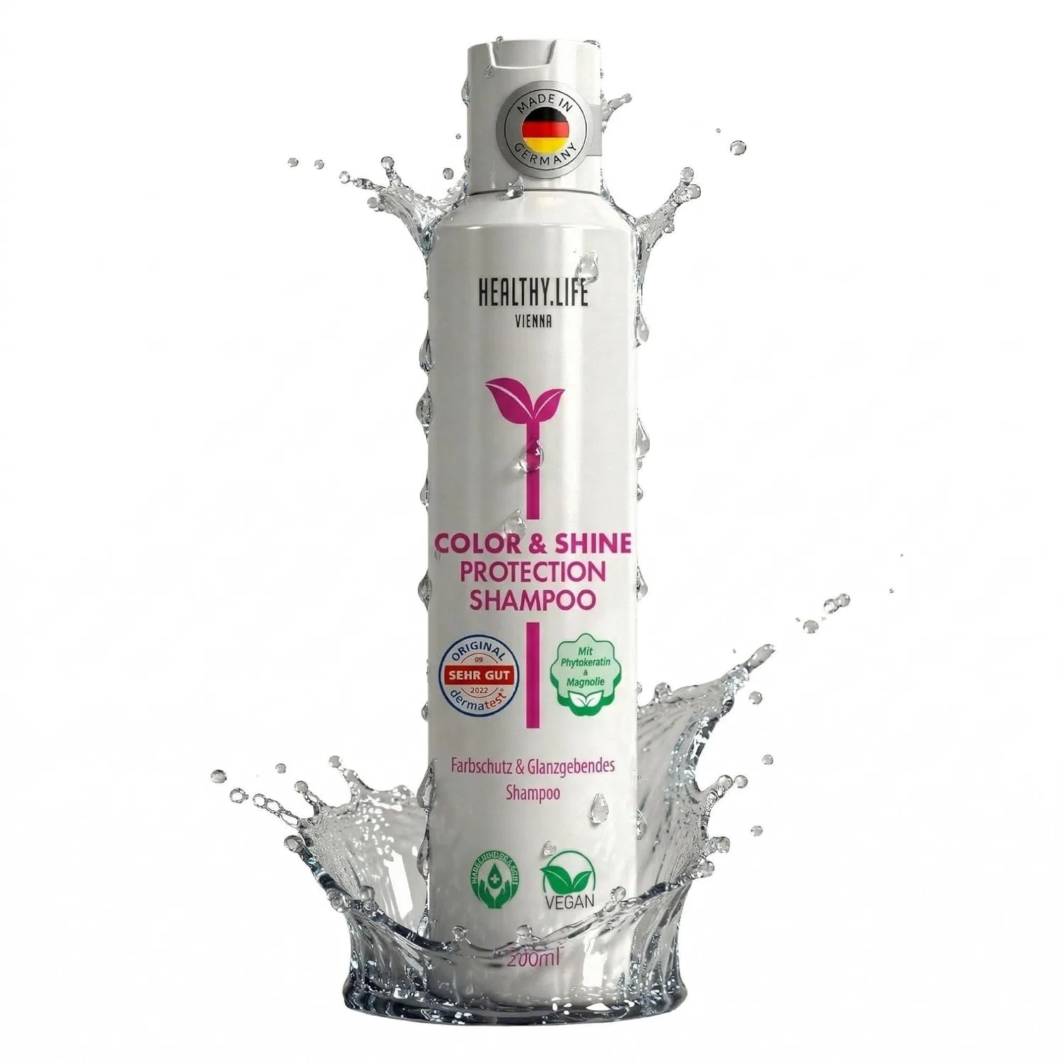 Шампунь HLV Colour & Shine Protecting с кератином и магнолией 200 мл Healthy.Life Vienna