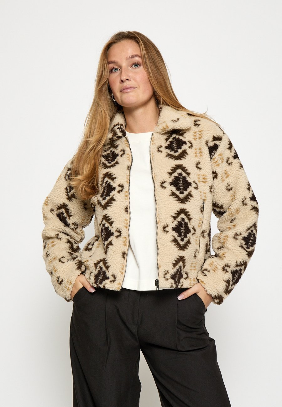 

Флисовая куртка PEPPERCORN CAROLINE COLLAR , Fog Sand Print/Beige