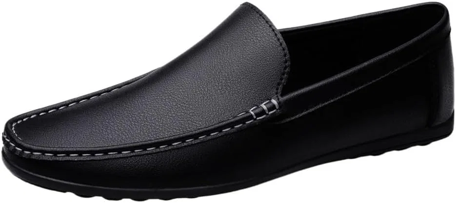 Мужские лоферы, искусственная кожа, Black UOPYNE