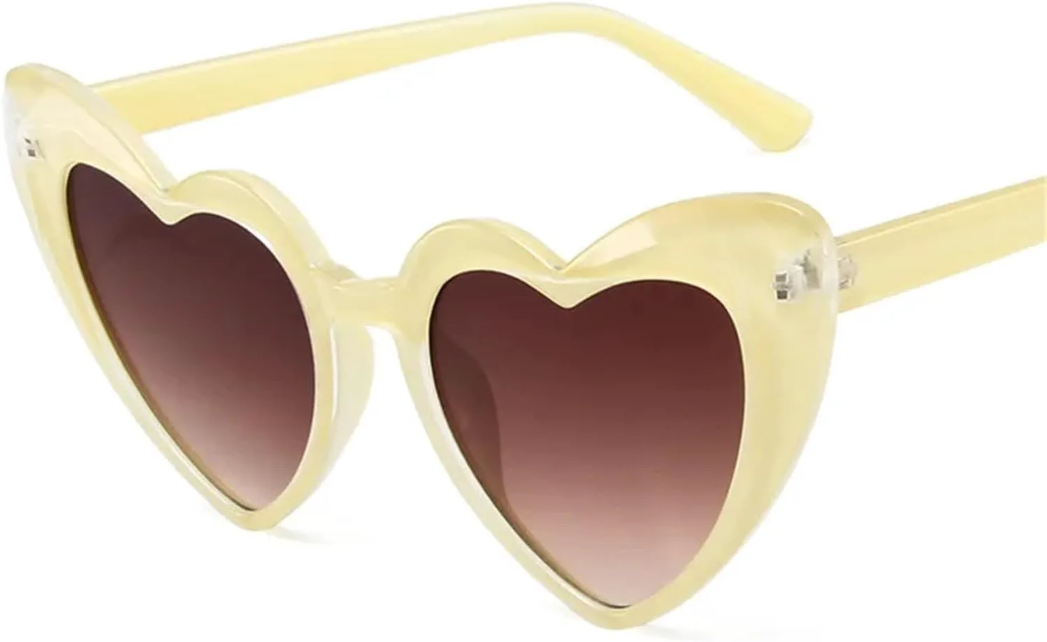 

Модные праздничные очки в форме сердца, солнцезащитные очки с защитой для лица, солнцезащитные очки в форме сердца для женщин, защитные очки-маска YCMGBH, Yellow