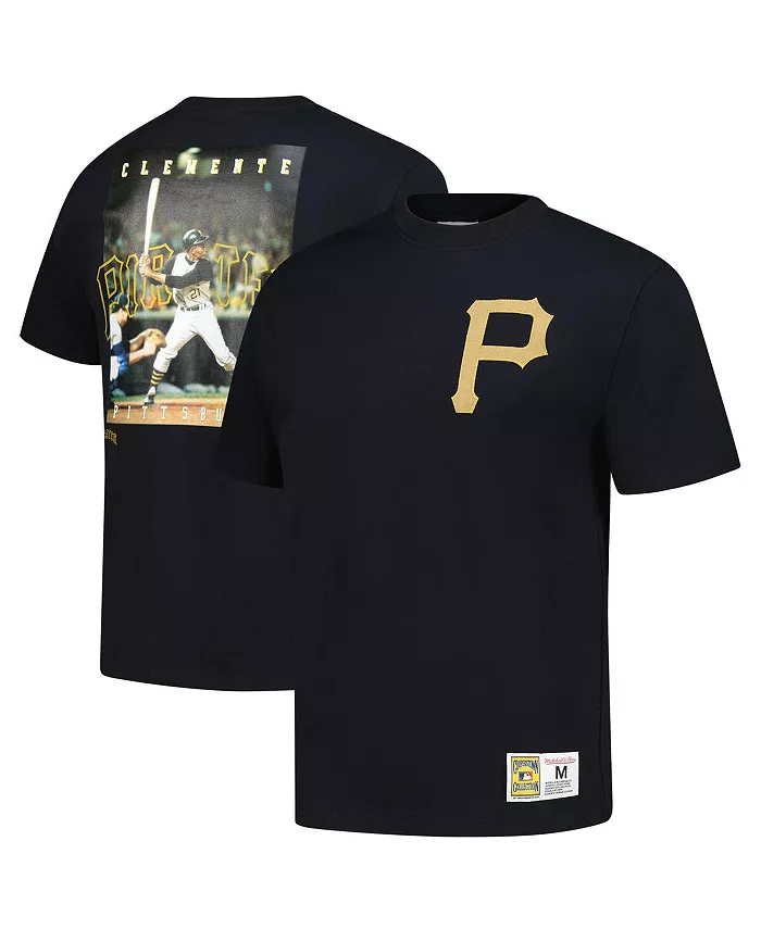 

Мужская футболка с винтажным логотипом Roberto Clemente из коллекции Legends Pittsburgh Pirates, черная Mitchell & Ness