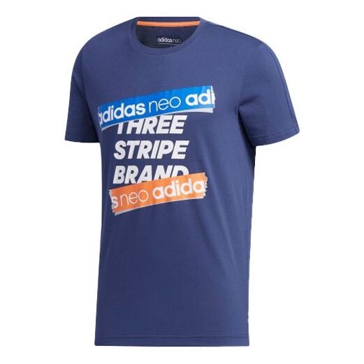 

Футболка neo sports short sleeve blue Adidas, синий
