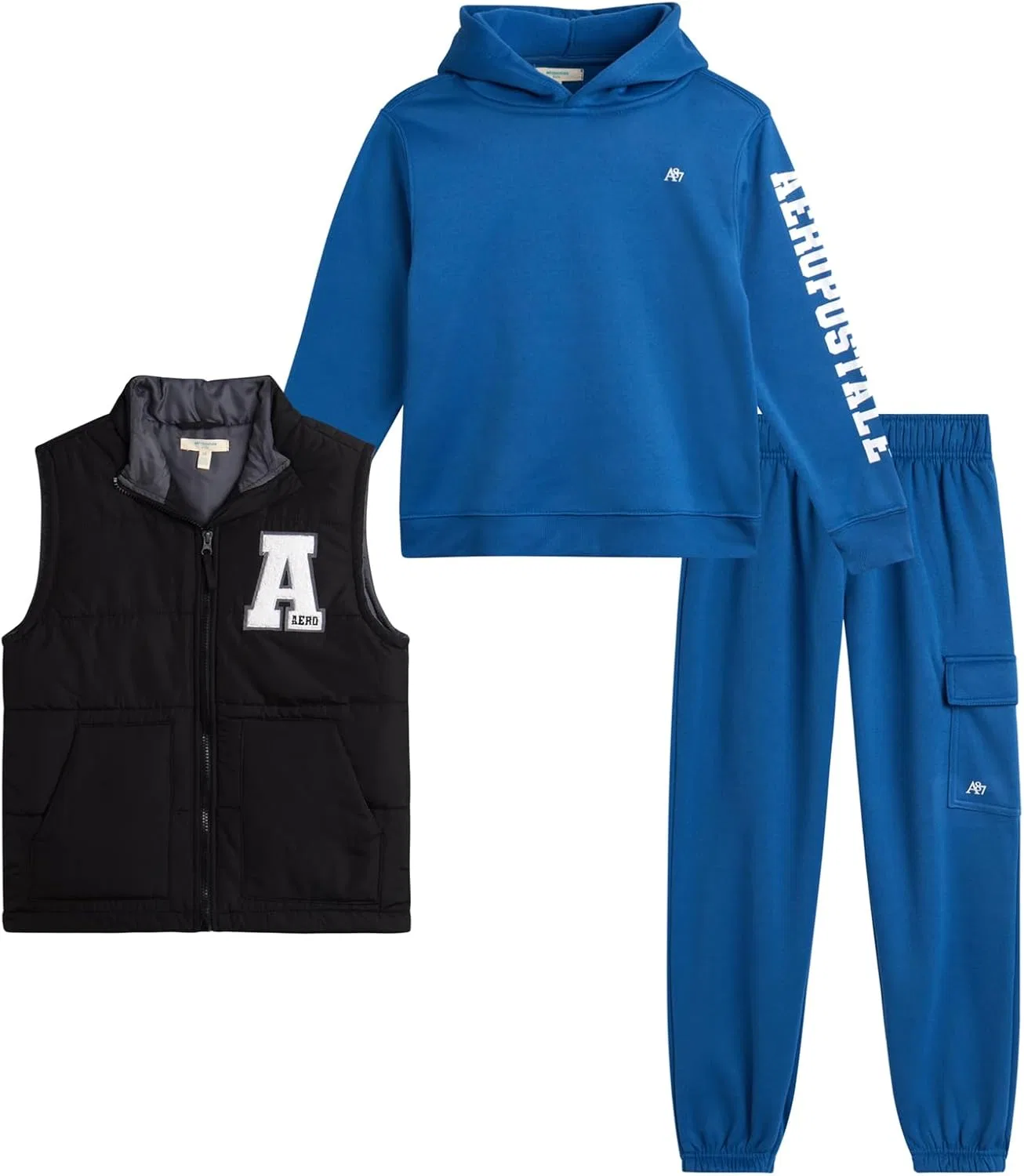 Детский спортивный костюм, 3 предмета, AEROPOSTALE, Black Delft