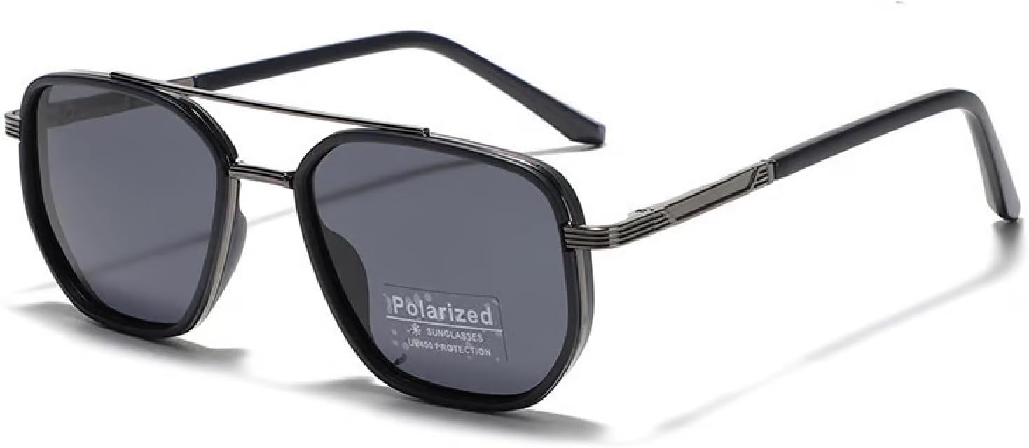 

Солнцезащитные очки для начала учебного года, геометрическая оправа и двойной дизайн, модные солнцезащитные очки для женщин и мужчин, летний аксессуар Generic, Matte Blue