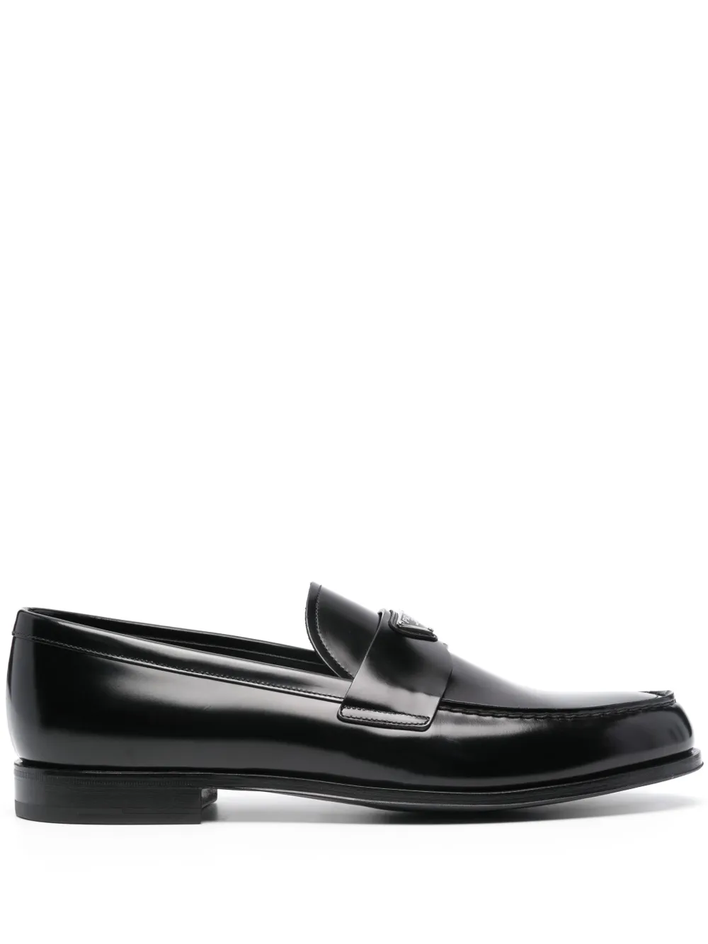 

Лоферы с логотипом Prada, черный