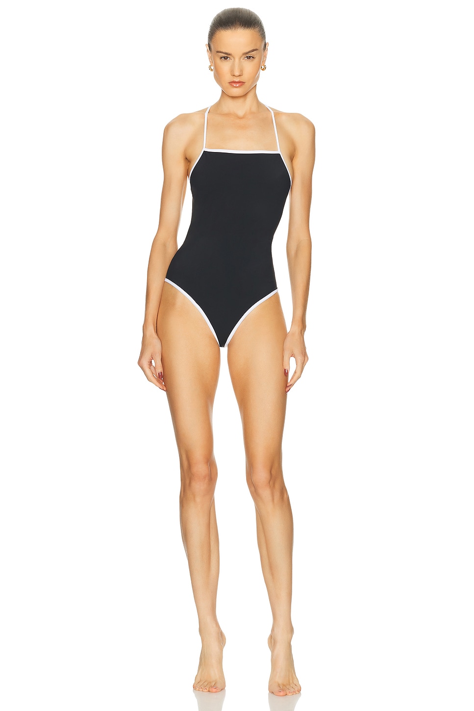 

Itak One Piece Купальник Loulou De Saison, Black & Ivory