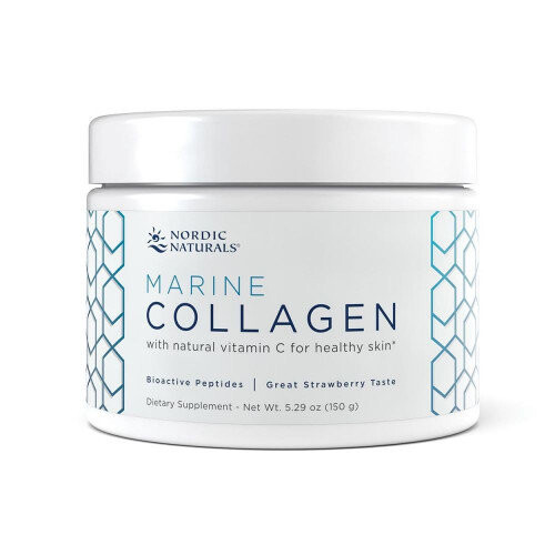 

Nordic Naturals, Marine Collagen натуральный коллаген с биоактивными пептидами порошок 150 г, клубничный вкус