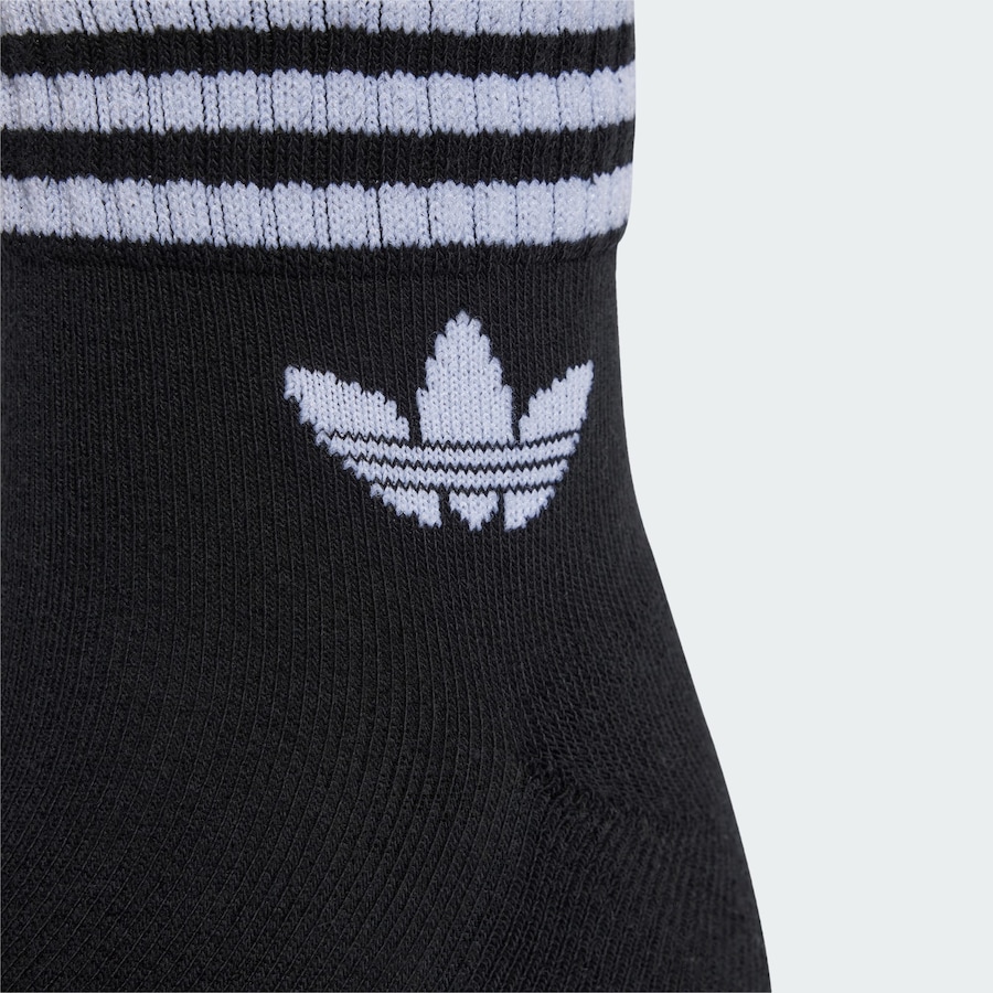 Носки ADIDAS ORIGINALS 3-Stripes Ankle 3 Pairs, черный — фото 3