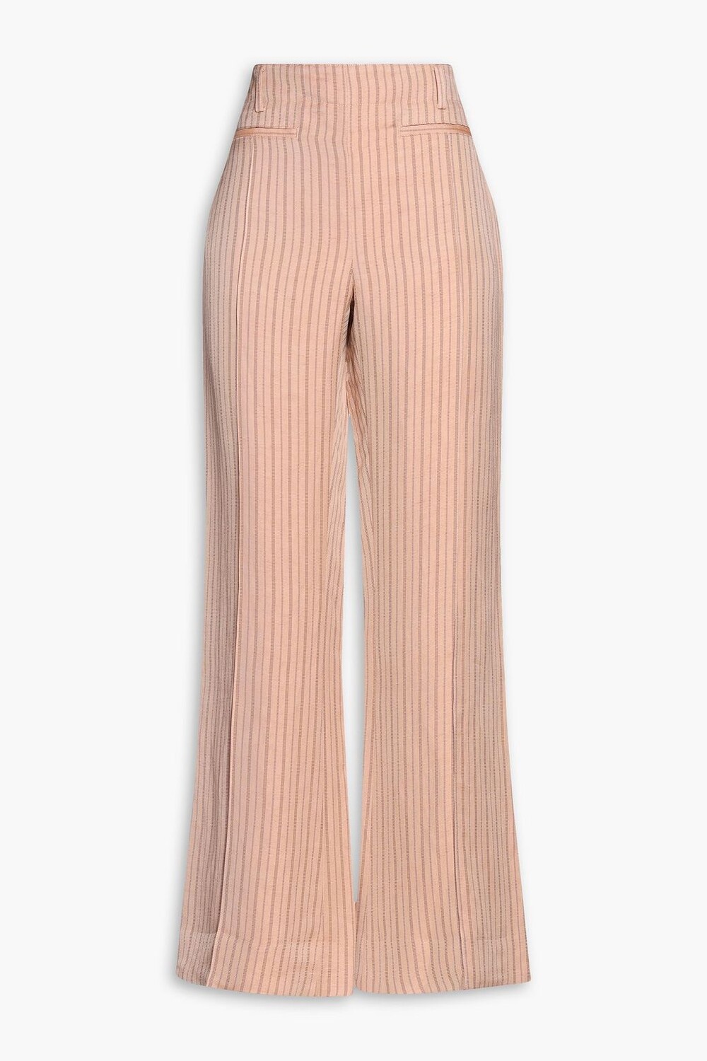 

Широкие брюки из смесового льна в полоску ACNE STUDIOS, румян
