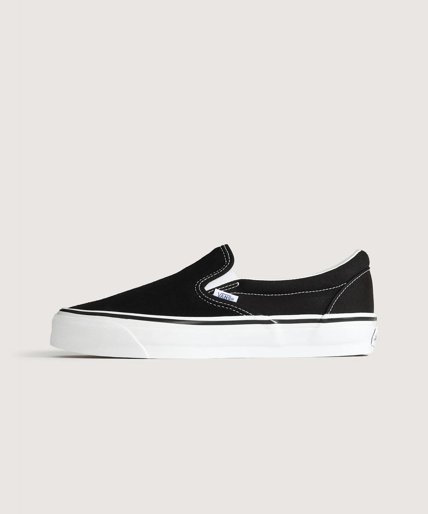 Унисекс слипоны VANS PREMIUM LX Classic Slip-On 98 чёрные с белым — фото 2