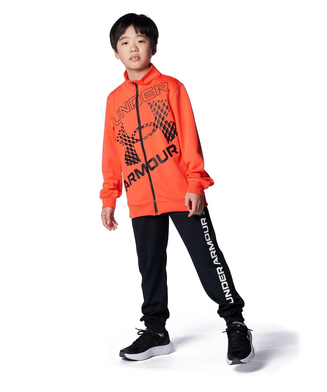 Куртка для тренировок Under Armour UA Track Jacket для детей, оранжевая — фото 3