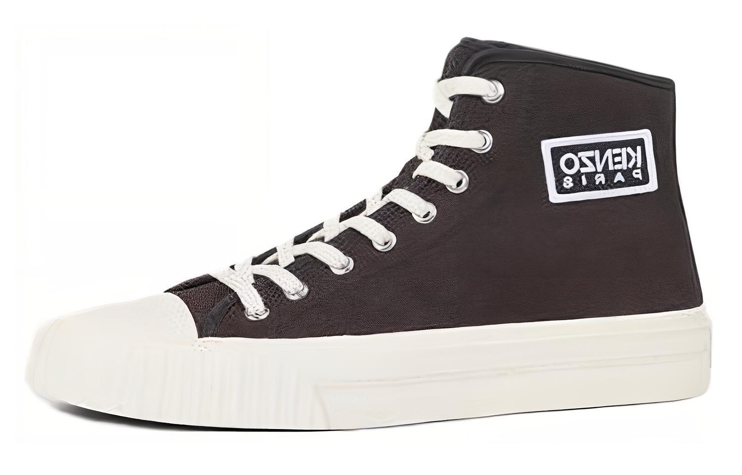 

Высокие скейтерские кроссовки мужские черные KENZO