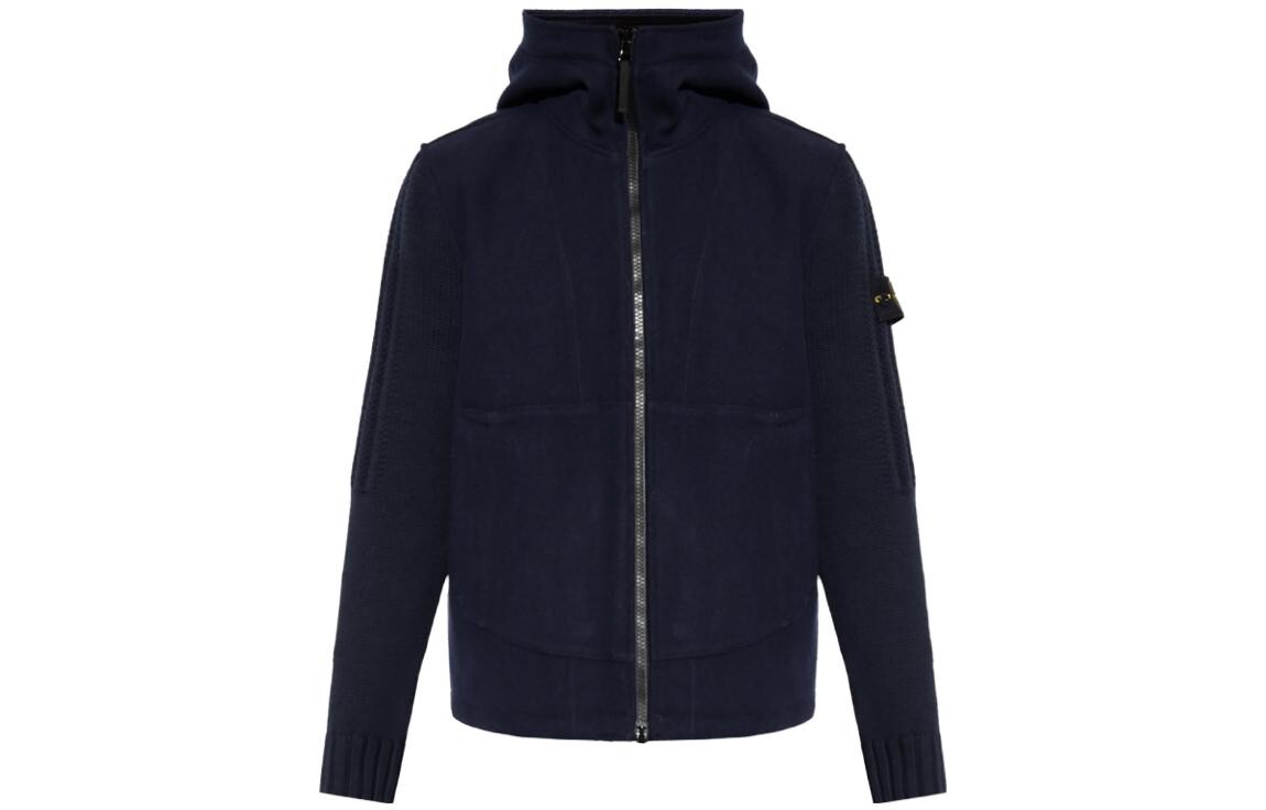 

Куртка мужская Stone Island с тканевой вставкой, синий