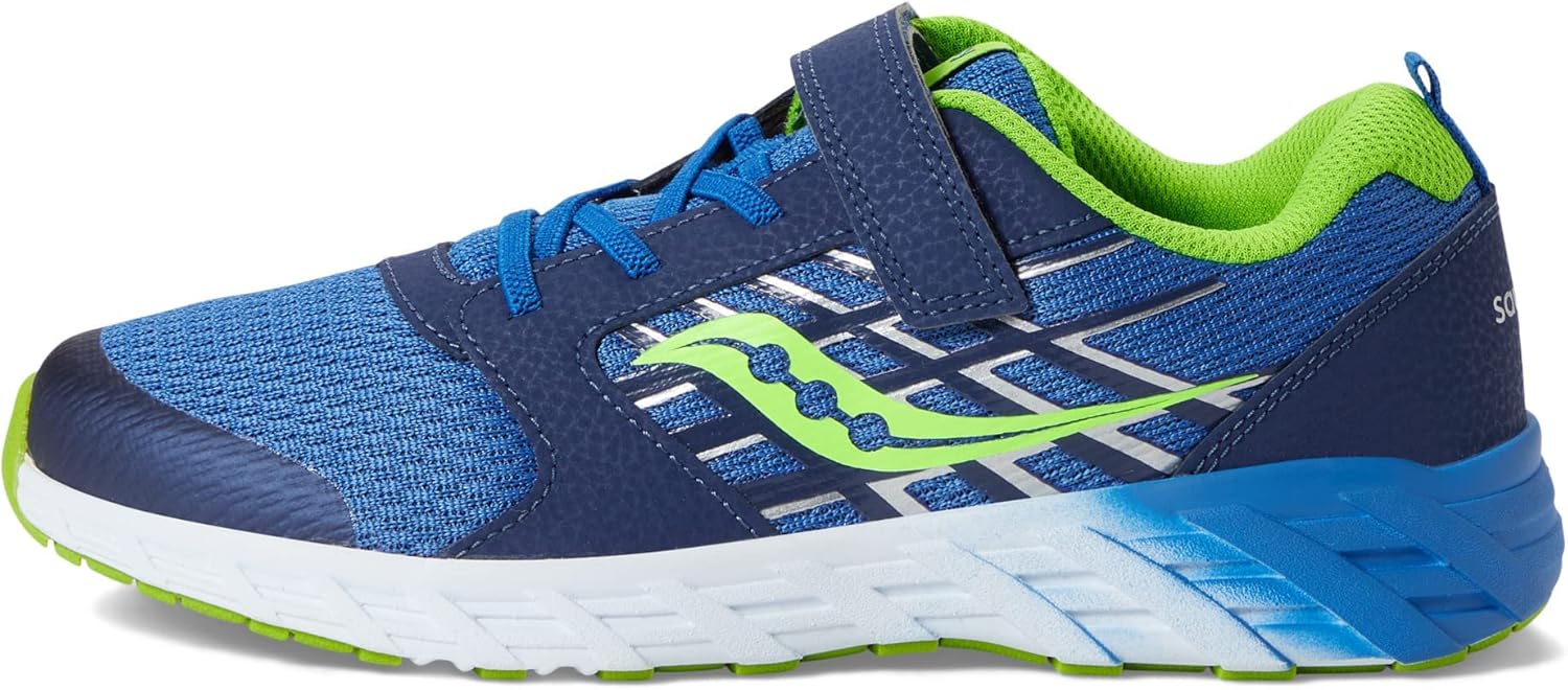 Saucony Unisex-Child Wind Alternative Closure 2.0, синий/зеленый — фото 4