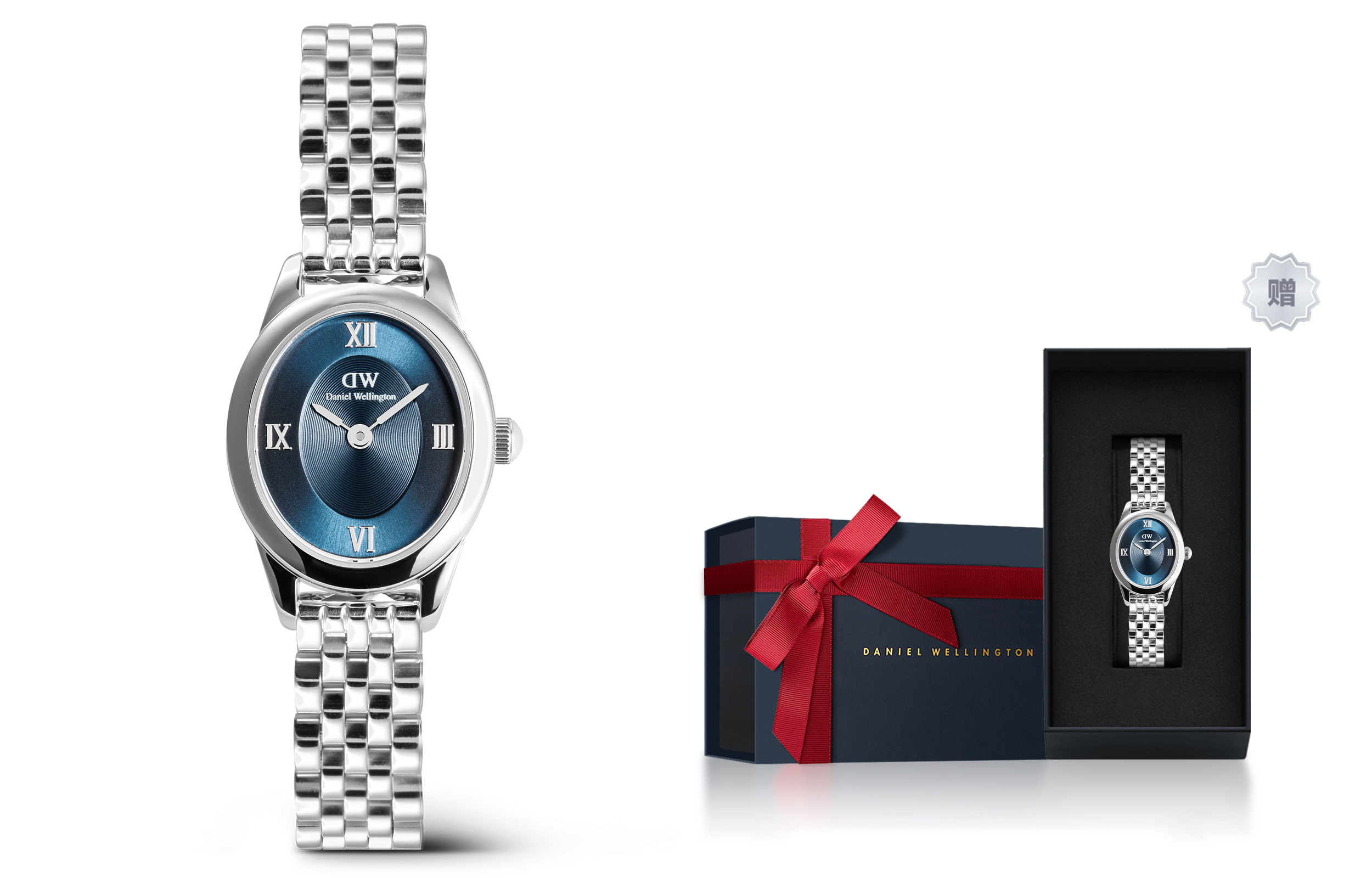 

DW/DanielWellington Часы Daniel Wellington Ophelia Mini 25mm, Brand-New Limited Edition Blue Box-Polar Blue