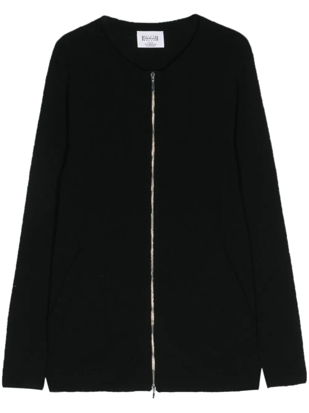 

Кардиган из шерсти мериноса Wolford, черный