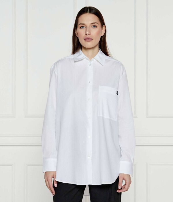 

Рубашка Hugo Oversize с карманом, белый