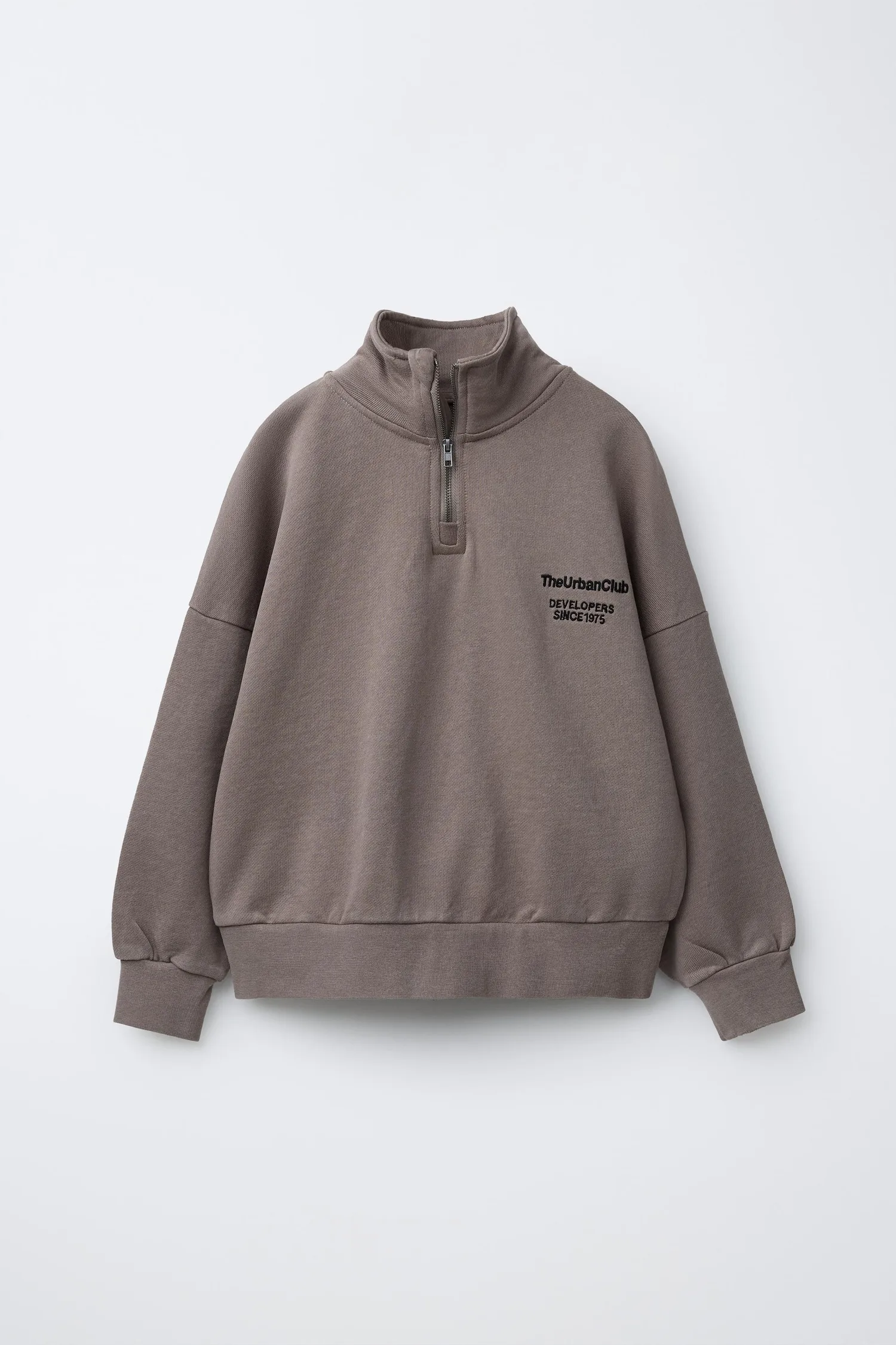 Zara Плюшевая толстовка с надписью