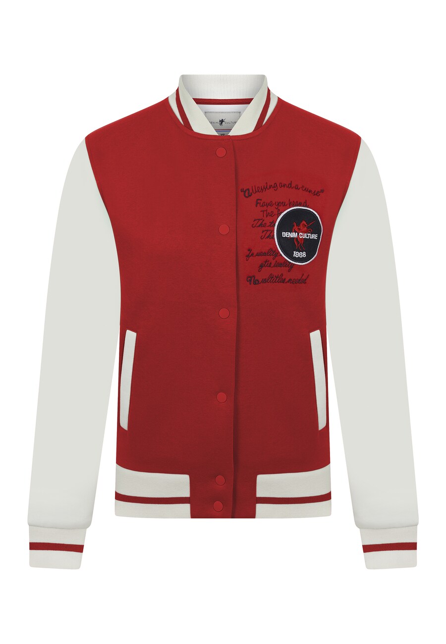 

Межсезонная куртка DENIM CULTURE CECILIE, цвет Red/White