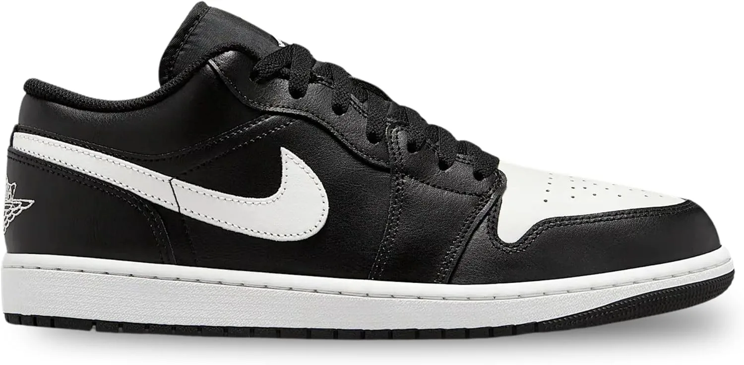 Мужские баскетбольные кроссовки Nike Air Jordan 1 Low, белый/черный — фото 2